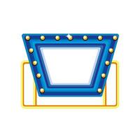 blue frame lights vector