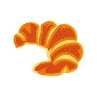 croissant fresh food vector