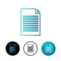 Abstract Document Icon Illustration vector