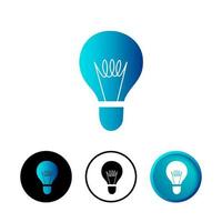 Abstract Bulb Icon Illustration vector