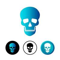 Abstract Skull Icon Illustration vector