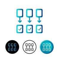 Modern Data Transfer Icon Illustration vector