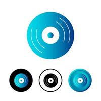 Abstract DVD Icon Illustration vector