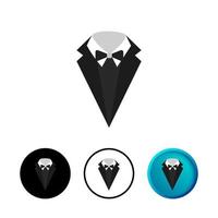 Abstract Man Suit Icon Illustration vector