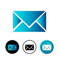 Ilustración de icono de correo abstracto vector