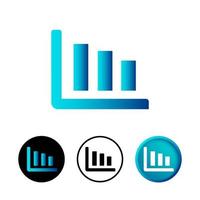 Abstract Graph Icon Illustration vector