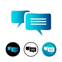 Abstract Forum Icon Illustration vector