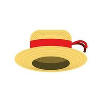 hat with ribbon vector