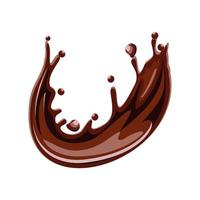 chocolate drops splash vector