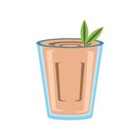 cocktail mint leaves vector