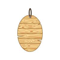 hanging oval board vector