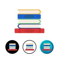 Abstract Books Icon Illustration vector