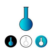 Abstract Medical Flask Icon Illustration vector