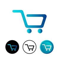 Abstract Shopping Cart Icon Illustration vector