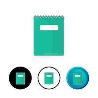 Abstract Notepad Icon Illustration vector