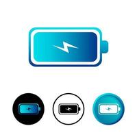 Abstract Phone Battery Icon Set vector