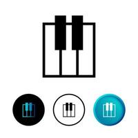 Abstract Piano Icon Illustration vector