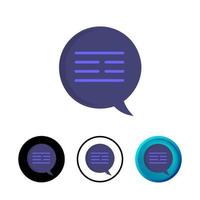 Abstract Chat Icon Illustration vector