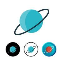 Abstract Planet Icon Illustration vector