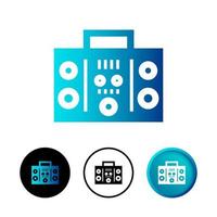 Abstract Boombox Icon Illustration vector