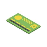 bank credit card payment icon isometric style vector