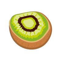 kiwi de frutas tropicales vector