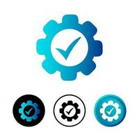 Abstract Confirm Icon Illustration vector