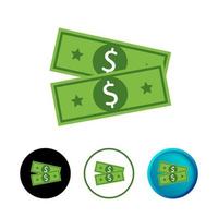 Abstract Paper Money Icon Illustration vector