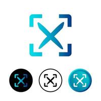 Abstract Unconfirmed Icon Illustration vector