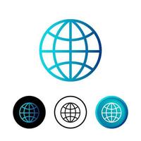 Abstract Internet Connection Icon Illustration vector