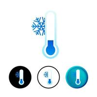 Abstract Cold Icon Illustration vector