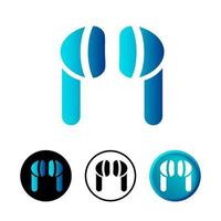 Abstract Airpods Icon Set vector