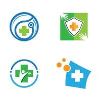 Medical care logo images vector