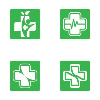 Medical care logo images vector