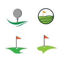 Golf logo vector icon