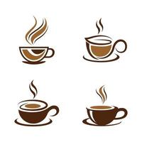 imágenes de taza de cafe logo vector