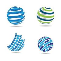 Globe logo images vector