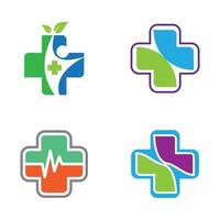 Medical care logo images vector