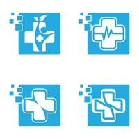 Medical care logo images vector