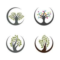 Tree logo images design vector