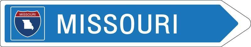 Welcome to Signage on the highway in american style vector