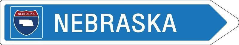 Welcome to Signage on the highway in american style vector