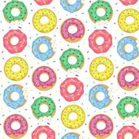 Donuts Seamless Pattern. vector