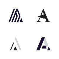 un logotipo de letra icono símbolo de identidad empresarial vector