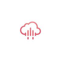 Abstractt cloud logo icon vector template design