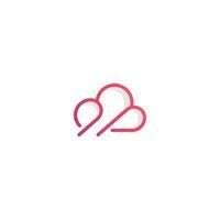 Abstractt cloud logo icon vector template design