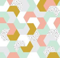 Cute colorful arrow seamless pattern. Endless background of geometric shapes. vector