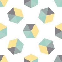Seamless pattern of colored cubes. Endless multicolored cubic background. Cube pattern. Abstract seamless background with cube decoration. vector