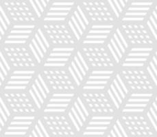 Seamless pattern of linear cube. Endless cubic background. vector