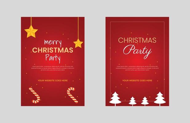 Christmas party and new year flyer design template. eat drink Christmas party poster leaflet design. flyer in A4, bundle, brochure design, cover modern layout, annual report, poster